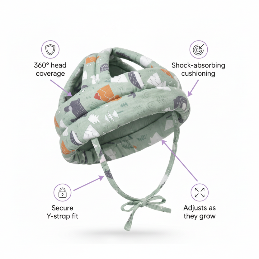 Bumpello™ Baby Head Guard | 360° Impact Protection