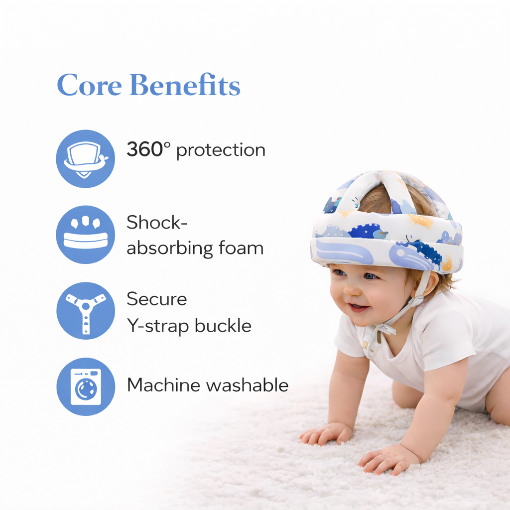 Bumpello™ Baby Head Guard | 360° Impact Protection